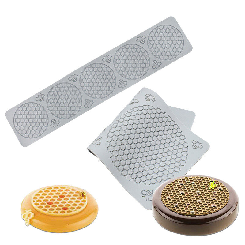 Khuôn Silicone Làm Bánh Kết Hợp 6 Khoang Khuôn Tròn Bánh Tart Dụng Cụ Làm Bánh Khay Trang Trí Món Tráng Miệng Mousse Dụng Cụ Làm Bánh