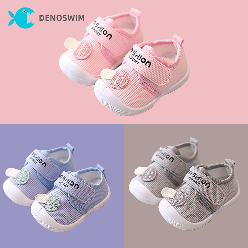 Denoswim giày thể thao em bé dễ thương giày sneaker trẻ em chống trượt giày thông thường đế mềm cho bé trai bé gái giày đế bằng hình nấm chống trượt cho trẻ em giày tập đi đầu tiên