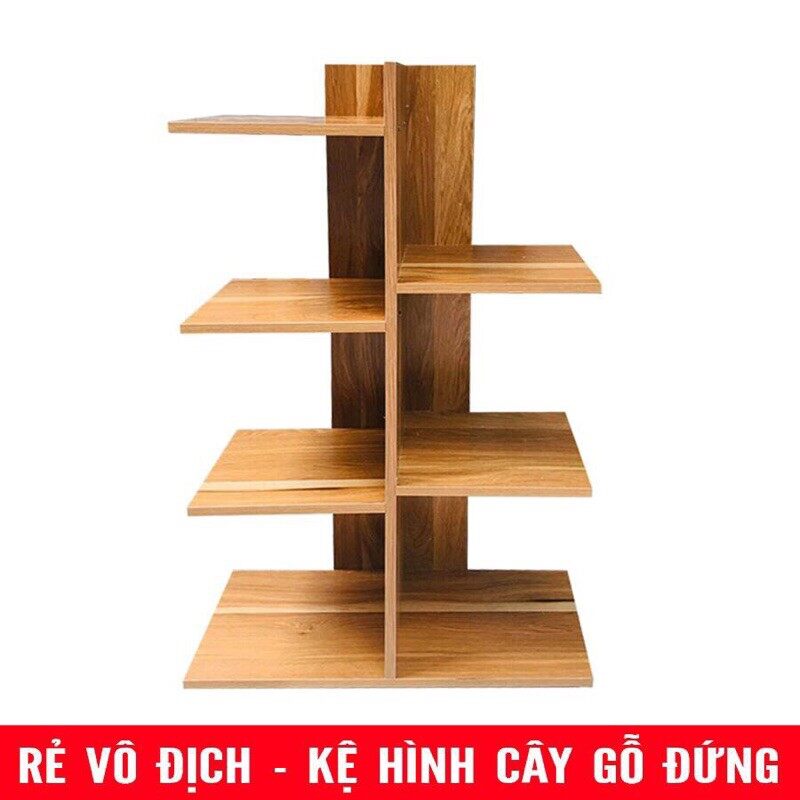 🔥sale sốc🔥 Kệ sách gỗ vuông 5 tầng