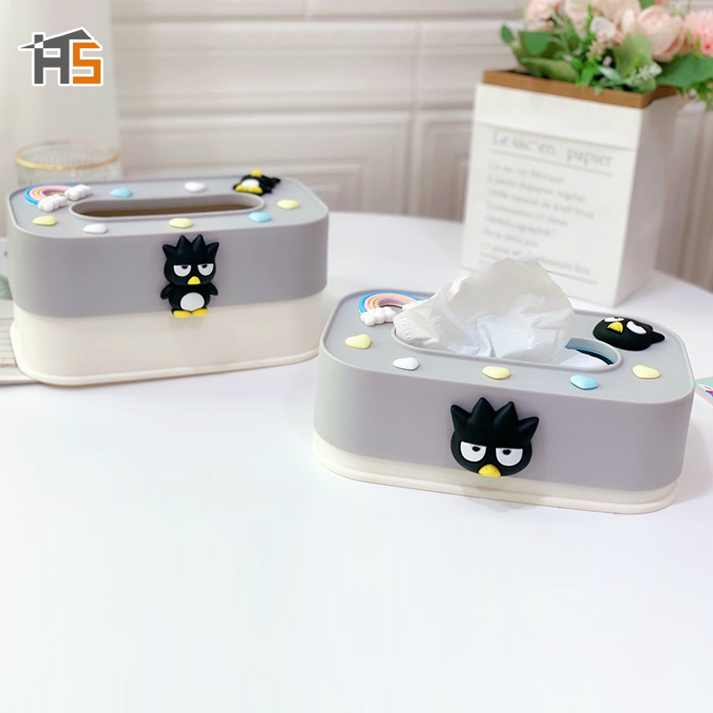 Hangdianhộp khăn giấy có thể nâng dễ thương và sáng tạo hộp giấy để bàn bằng nhựa gia dụng phòng khách phòng ngủ hộp khăn giấy hình chữ nhật