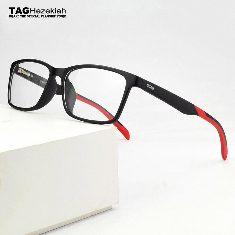 2020 TAG Brand TR90 Glasses Frame Men Myopia Computer Spectacle Frames Women Ultra Light Square Eye Glasses Frames For Men TH503