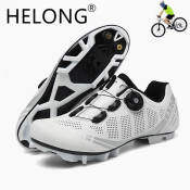 HELONG Men's MTB Cycling Shoes - Mountain Bike Footwear