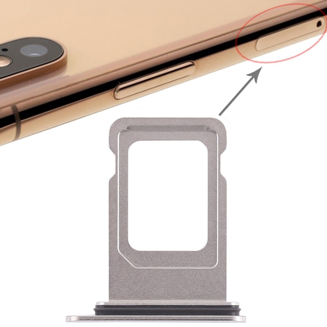 Khay thẻ sim đôi cho iphone xs max