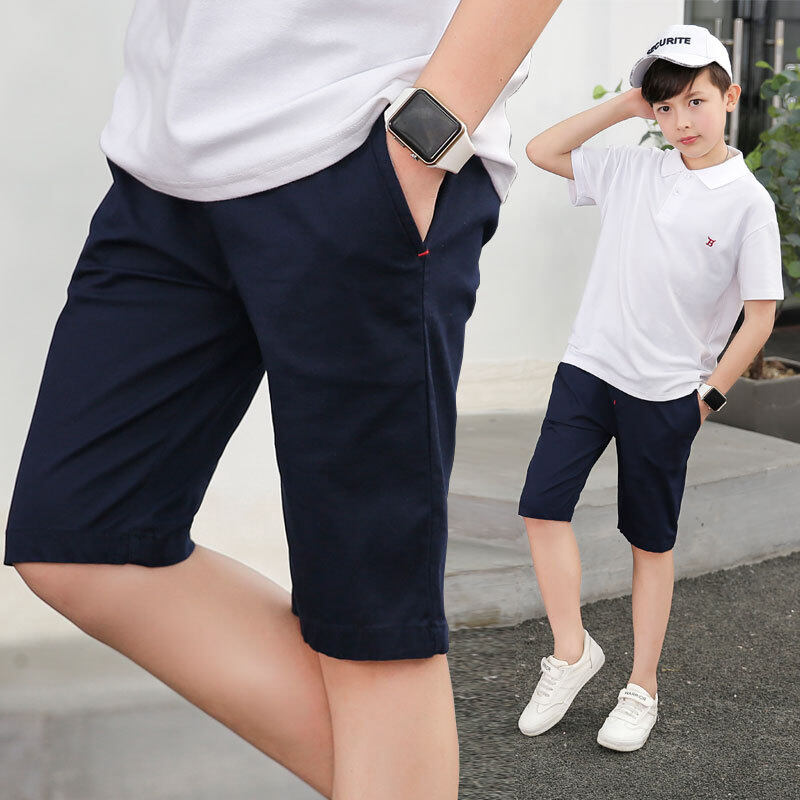 DIIMUU 4-15Y Summer Fashion Kids Boys Pants Casual Shorts Children
