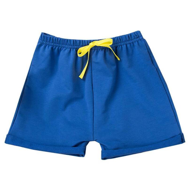 Deborah456 quần đùi thể thao bé trai bé gái quần soóc buộc dây, cotton màu tinh khiết giản dị 1-10 năm tuổi