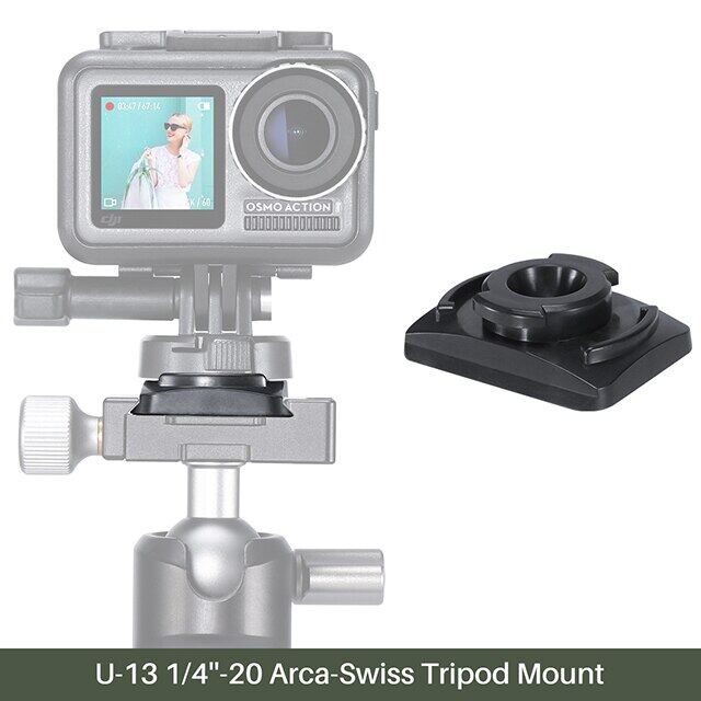 ULANZI Quick Release ฐานยึด3M สติกเกอร์เทปกาวอะแดปเตอร์สำหรับ Hero 7/6/5 DJI Osmo กล้องแอคชั่นแคมเมราชุดอุปกรณ์เสริม