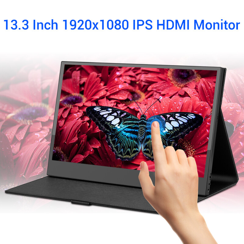 Eyoyo EM13L-T 13.3" inch Portable Touchscreen Monitor, 1920x1080 IPS HDMI Monitor Second Laptop Monitor Mini PC Screen compatible with Nintendo Gaming Monitor ราคา 5,580 บาท*ส่งฟรี