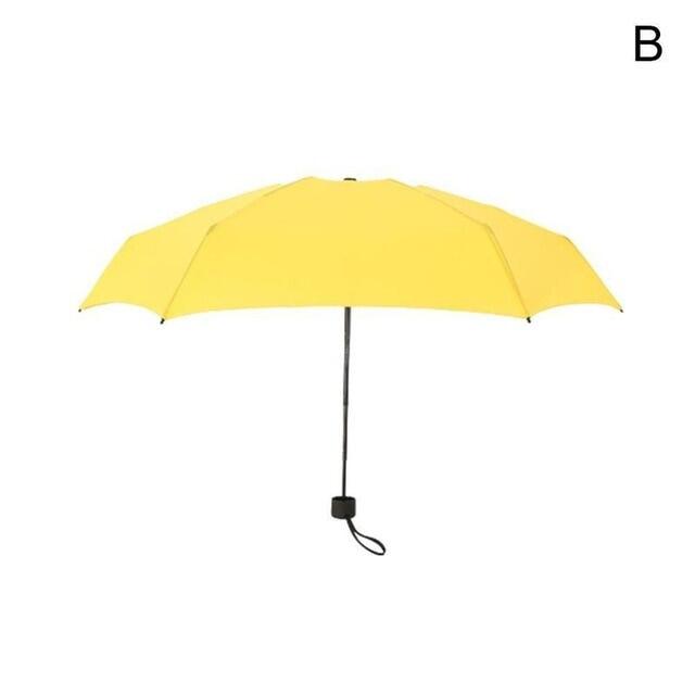 กระเป๋าร่มขนาดเล็ก,พับร่ม,Sun-Proof Wind-Proof Rain-Proof และ Uv-Proof 5พับ