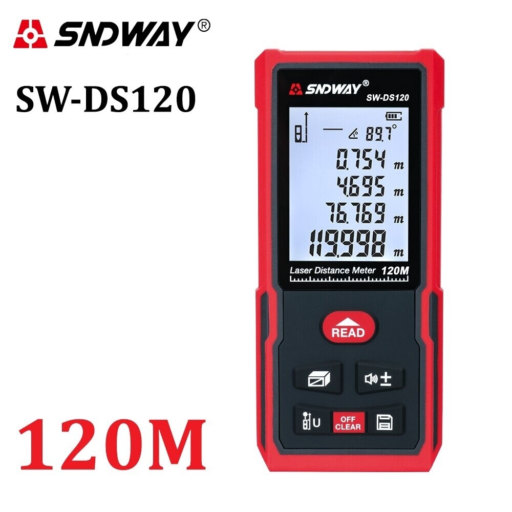 Sndway máy đo khoảng cách laser nâng cấp máy đo khoảng cách kỹ thuật số máy đo khoảng cách máy đo khoảng cách thước dây góc điện tử