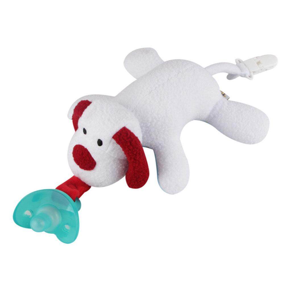 Bigood ทารกเด็กซิลิโคน Pacifier Teether ผู้ถือแขวนตุ๊กตาสัตว์ยัดไส้ของเล่น