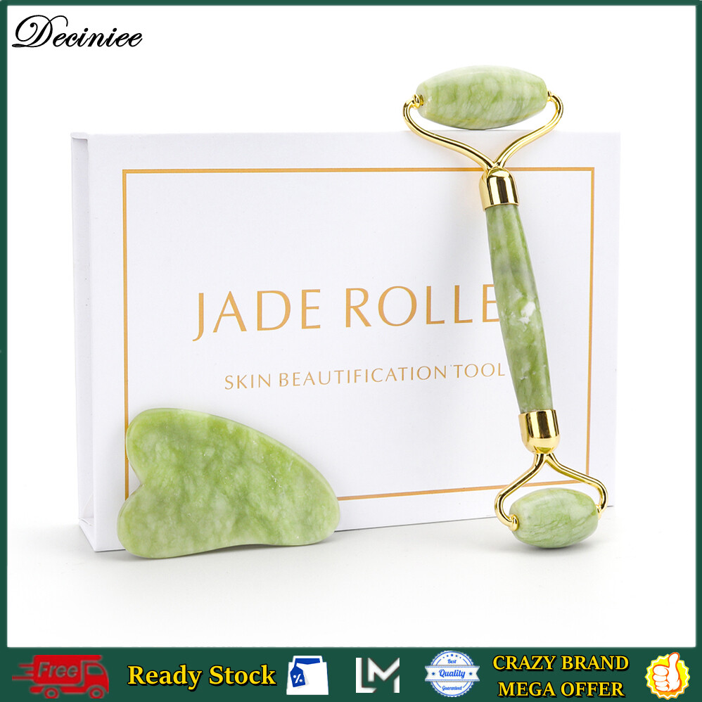 DECINIEE Tự Nhiên Xiuyu Jade Mặt Mát Xa Mắt Con Lăn Cạo Gió Hội Đồng Quản Trị Ngọc Bích Đá Nâng Cơ Mặt Cơ Thể Mỏng Nâng Dụng Cụ Lô Uốn Tóc