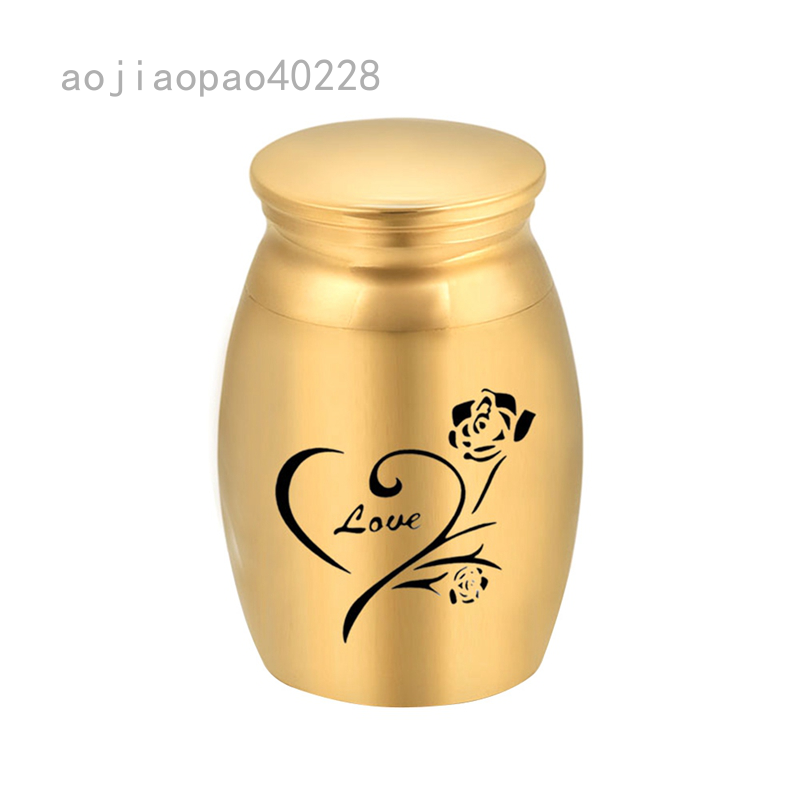 Pet Ashes Container Stainless Steel Cinerary Funerary Urn Jar Opening