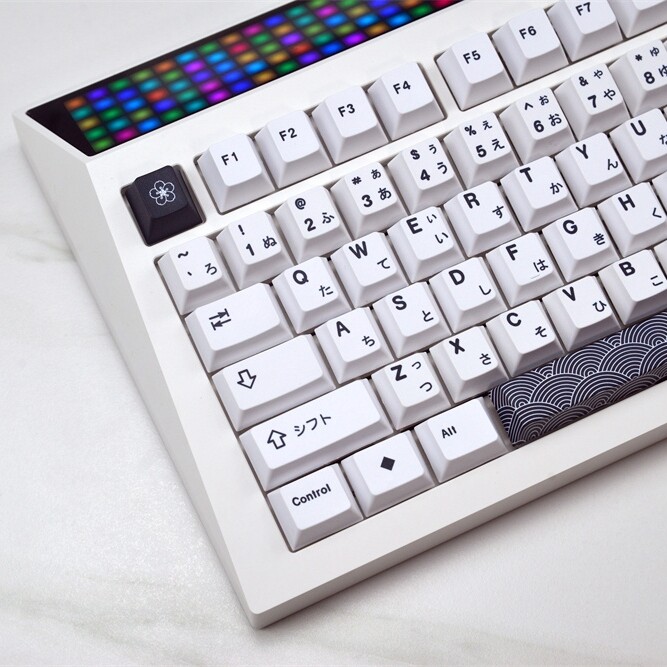 【Keycap only】gmk remen Keycap PBT wob leimen Keycaps Nhật Bản 129 cái Bàn Phím Cơ cá nhân bố trí vừa với tất cả anh đào