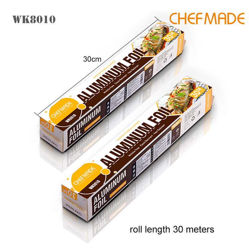 CHEFMADE Chịu Lực Cao Giấy Bạc Giấy Bạc Cho Lò Nướng Rang Nướng Thịt Nướng Nướng Bánh Lá Thiếc Thịt Nướng Giấy Bạc Giấy Bạc 10M WK9411