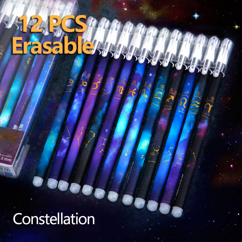 12 Cái Bút Bi Trường Học Xóa Được Chòm Sao, 0.5 Mm