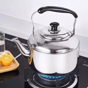 Ấm đun nước inox ấm đun nước âm thanh dày dung tích lớn, bếp cảm ứng ấm đun nước ga bếp ga, 4l5l6l7l cắm trại nhà bếp
