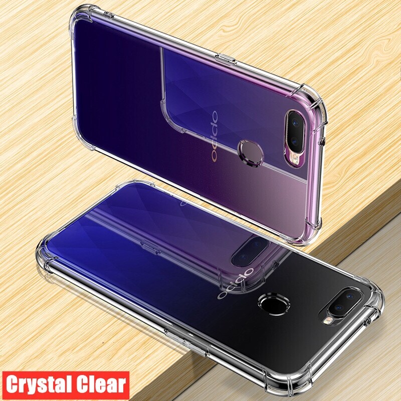 SHIEID Cover Per OPPO F9 In Vetro Temperato E Gomma, Rosso, Custodia Sottile Con Effetto Marmo, Antiscivolo E Antiurto, Protezione Completa - 5