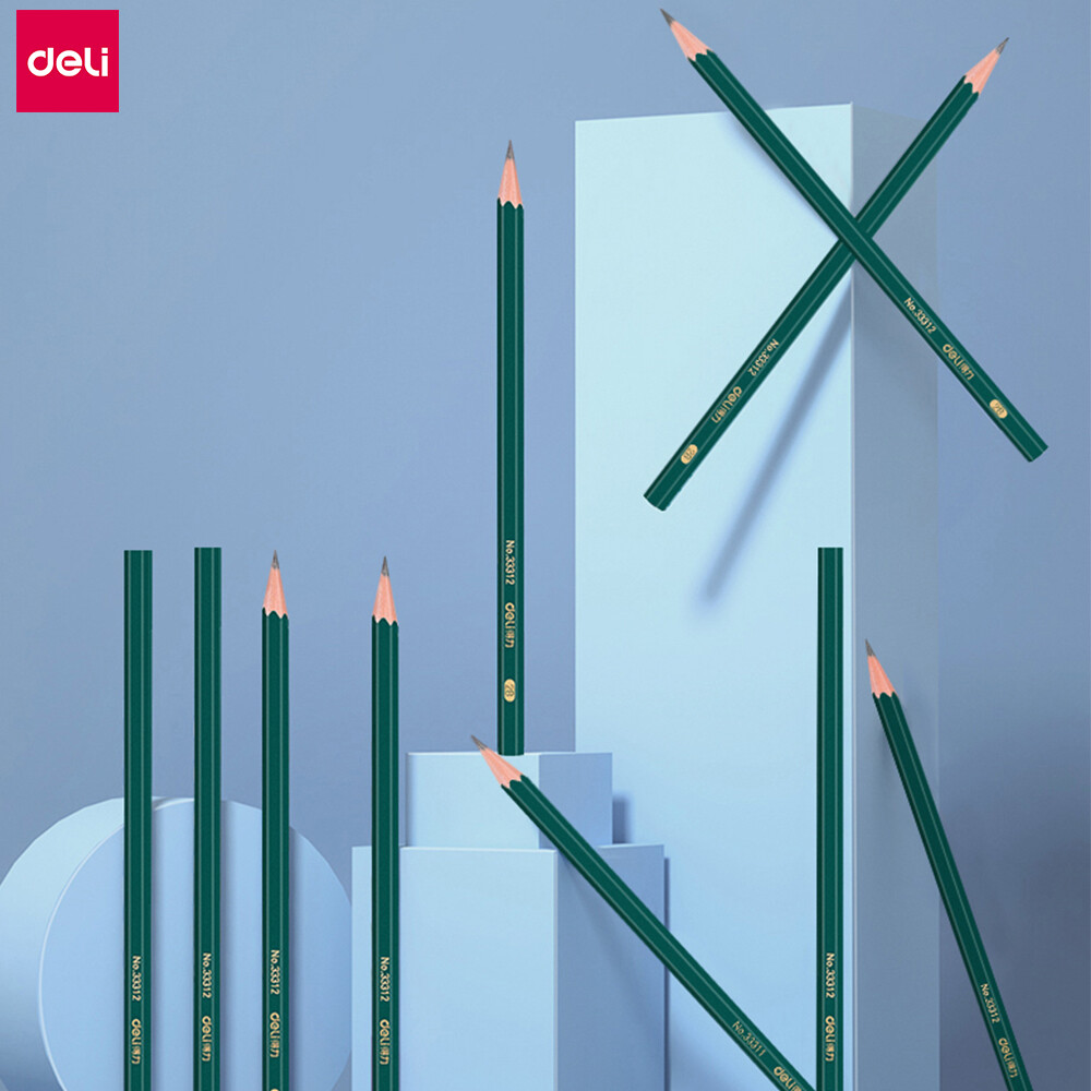 Deli 2B/HB/2H Bút Chì Trẻ Em Sinh Viên Vẽ Bút Chì 10 Cái/bộ Bút Lục Giác-Chủ Graphite Lõi Chì Bằng Văn Bản Bút Chì Log Chất Liệu Không Dễ Dàng Để Phá Vỡ Thi Bút Cho Văn Phòng Nhà Trường Kế Toán Văn Phòng Phẩm Tiện Ích