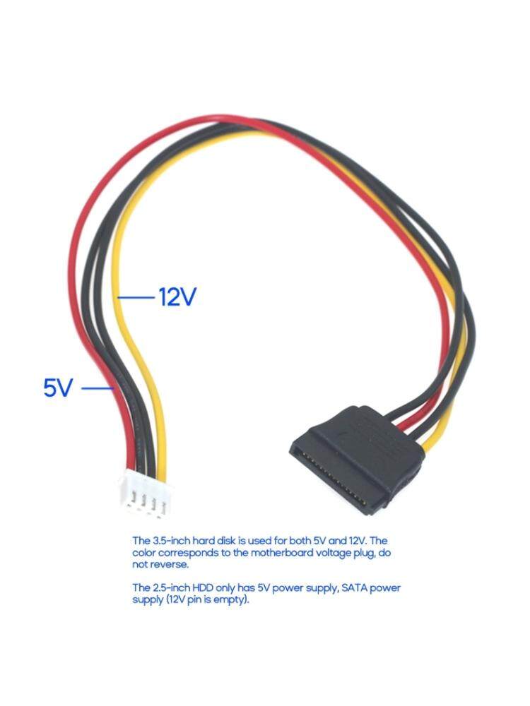 Sata Power Voltage New Arrival] SATA15P Female To 4P Female ITX