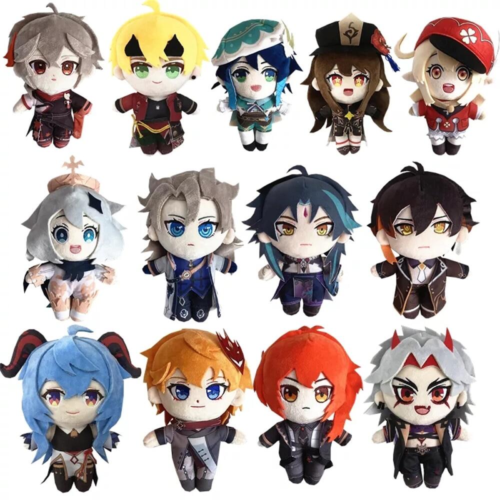 Game Genshin Impact Arataki Itto Hu Tao XIAO Zhongli Morax Kamisato Ayato Tartaglia Klee Barbatos Plush Doll Pillows Kids Gift