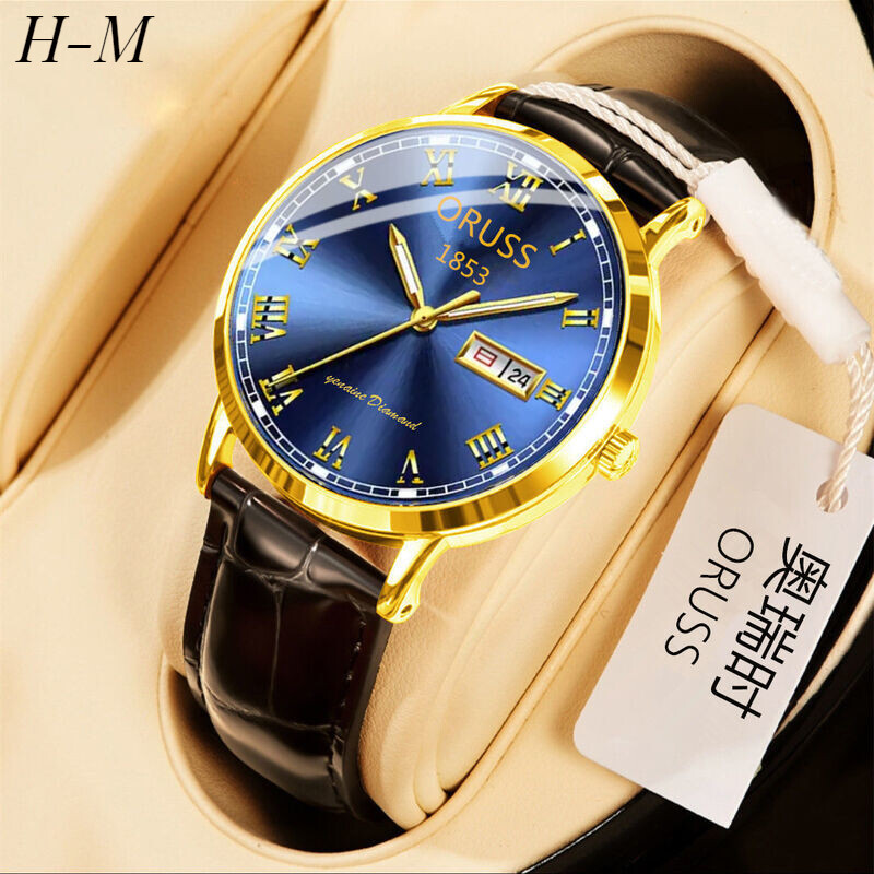 Đồng hồ cơ tự động đồng hồ nam đồng hồ thụy sĩ nổi tiếng có lịch chống nước dạ quang thời trang đẹp trai cao cấp mới 2022