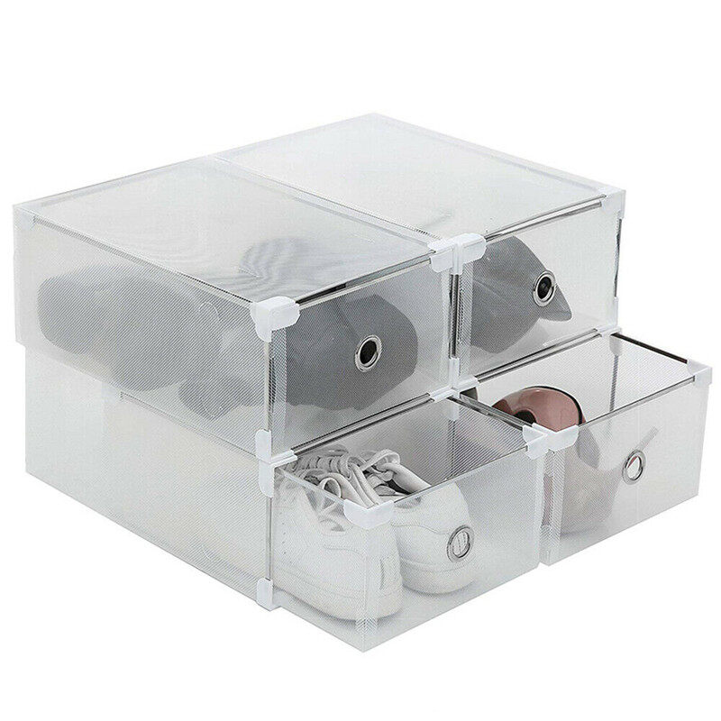 Bricolaje plegable cajón de almacenamiento caja de zapatos zapatero