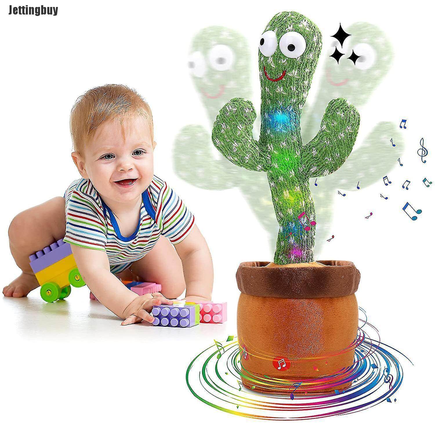 Jettingbuy Dancing Cactus Toy,Talking Repeat Singing Sunny Cactus Toy120