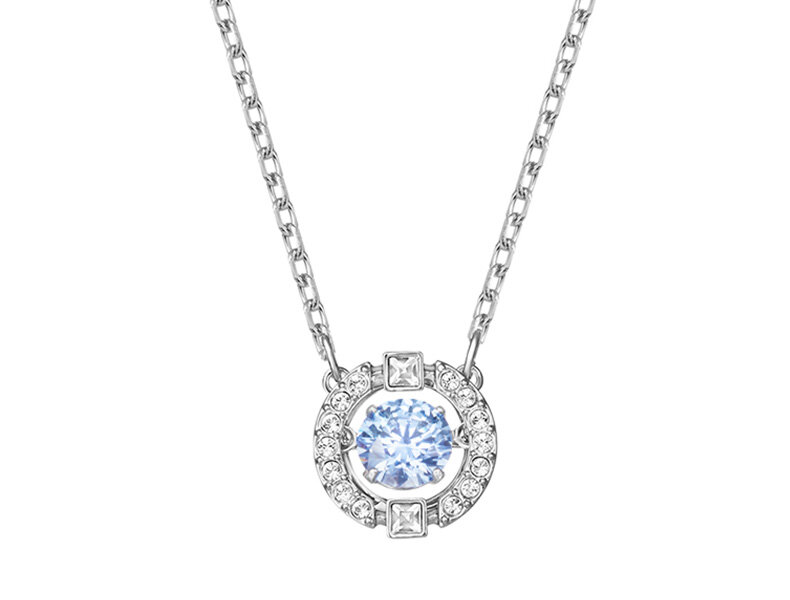 Vòng cổ pha lê pha lê lấp lánh nhảy múa trái tim nhịp đập swarovski cho cô gái, như một món quà