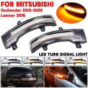 2Pcs Led Dynamic Turn Signal Light Side Mirror Blinker Indicator For Mitsubishi Outlander Sport Asx 2013-2020 Lancer 2016 8351A135 8351A136