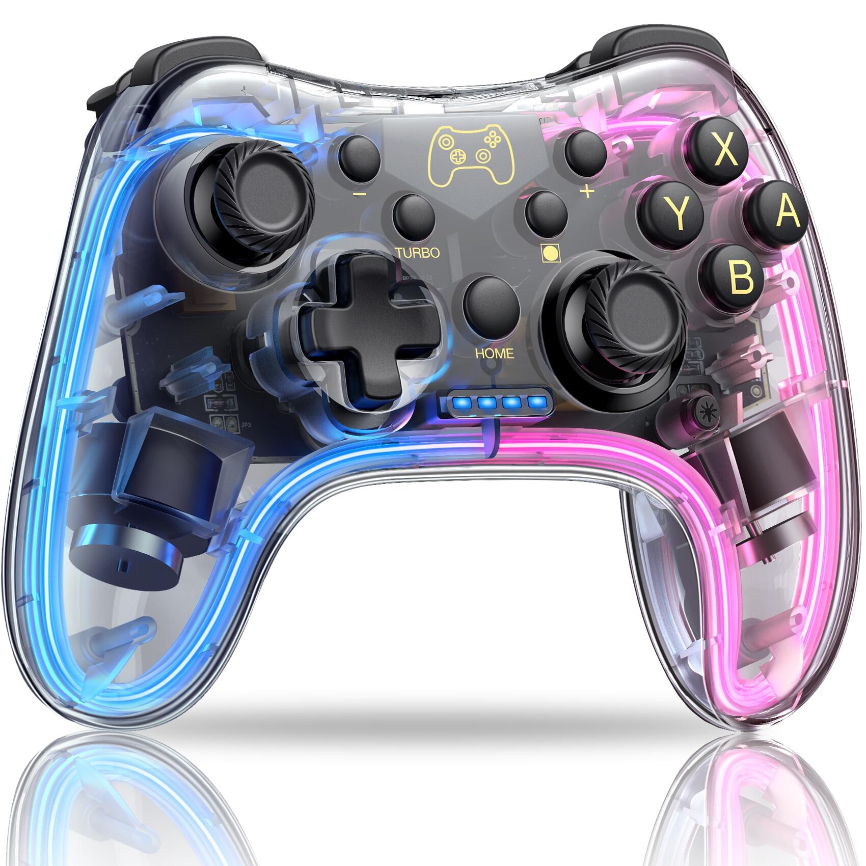Narsta tay cầm chơi game video bộ điều khiển chuyên nghiệp không dây rgb tương thích nintendo switch/switch lite/switch oled/android/ios/windows pc/di động