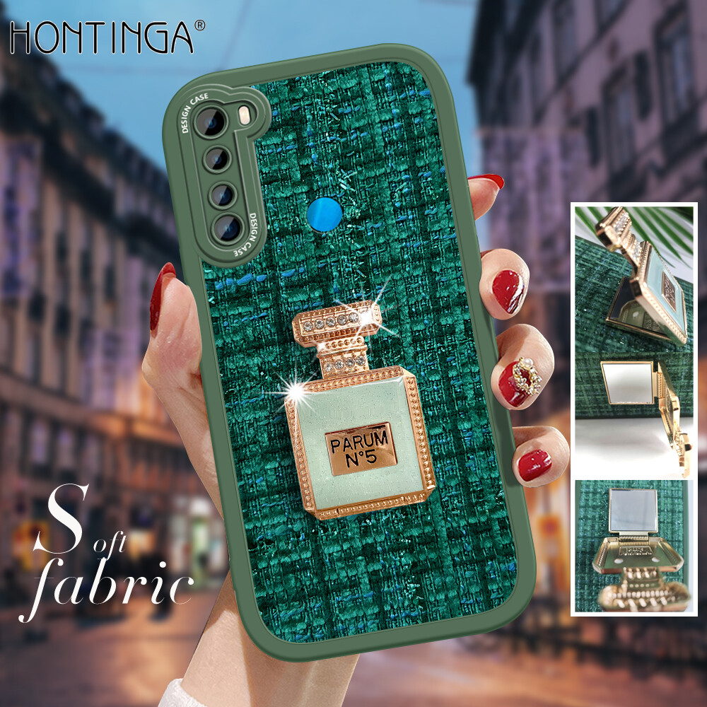 Hontinga ốp lưng cho xiaomi redmi note 9 pro note 9s note 8 pro note 7 pro note9pro ốp lưng vỏ điện thoại bằng vải silicon mềm có gương ốp lưng đầy đủ ốp lưng chống sốc ốp lưng điện thoại ốp mềm cho nữ