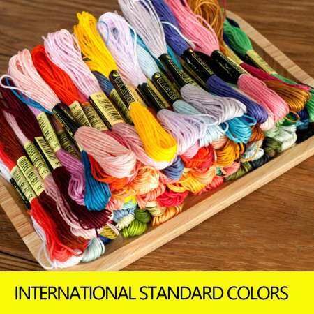 24 PCS Cotton Embroidery Floss Thread Skeins - Multi Colors