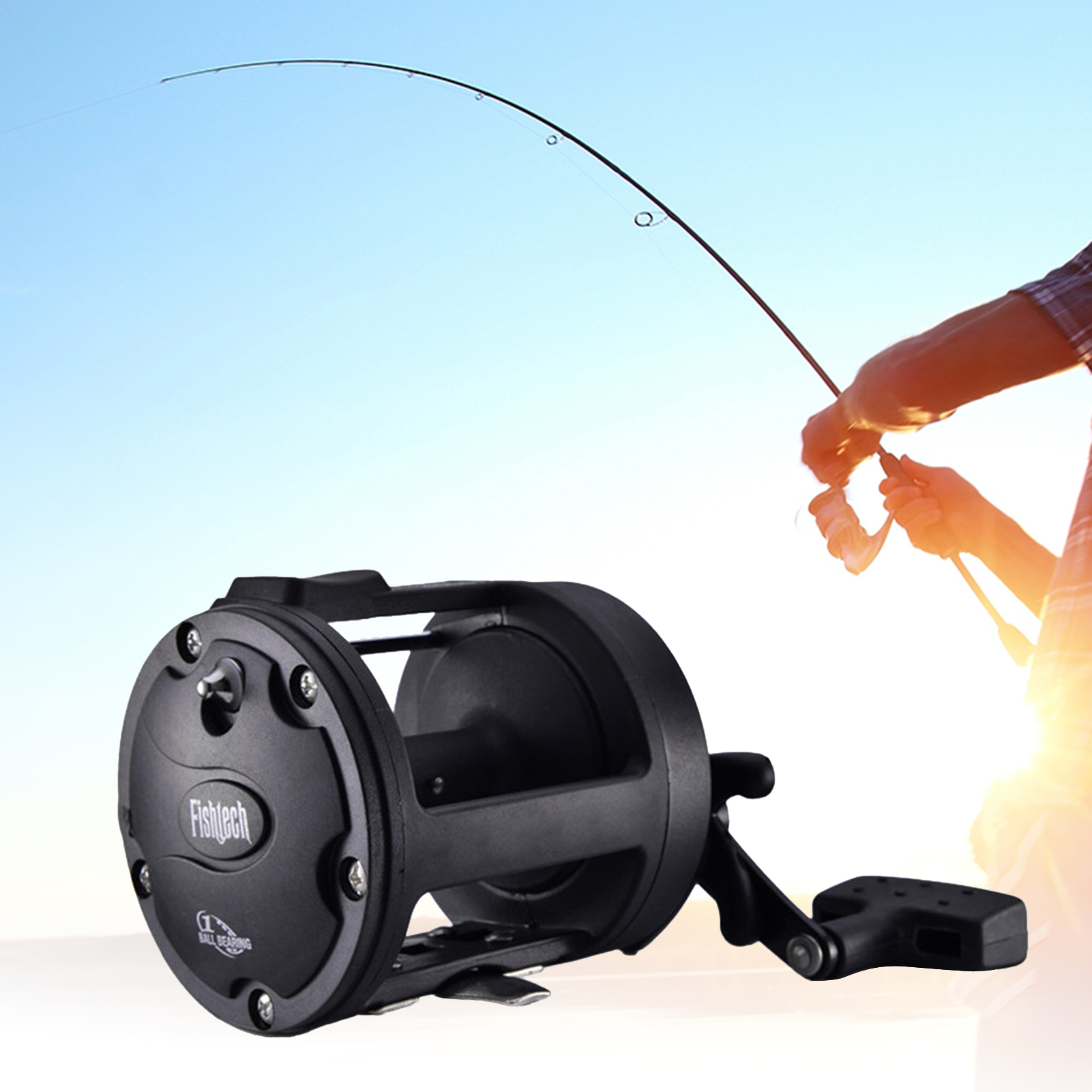 Baitcasting Fishing Reel Trolling Sea Fish Line Wheel for Angling Fishing Reel Practical