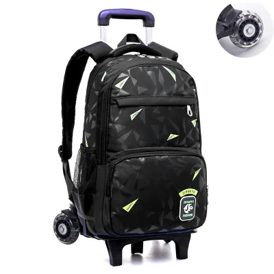 Middle School Students Trolley Bag Six Wheels Climbing Stairs 3-6 Grade Boys 8-12 Years Old Primary School Backpack (5)