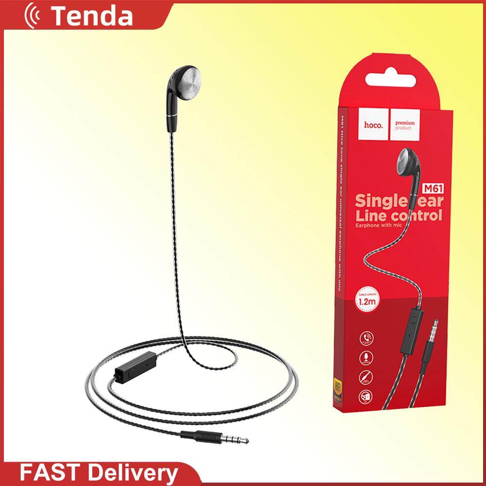 HOCO M61 3.5mm Wired Single Side Earphone Line Control Stereo In