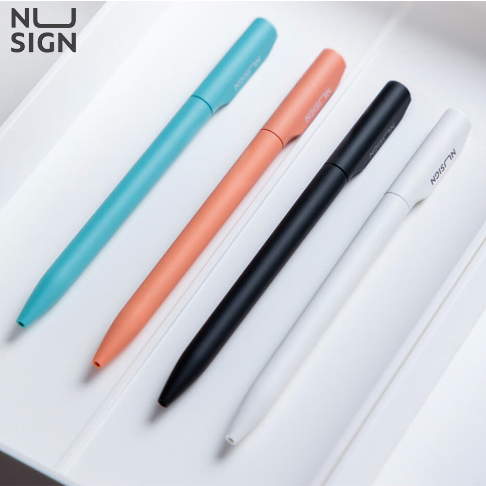 Nusign Bút Trung Tính Với Lõi Bút 0.5Mm Màu Đen Bút Nạp Đầy Màu Sắc Với Công Tắc Xoay Nạp Màu Đen Bút MI Viết Trơn Tru Cho Văn Phòng Tại Nhà Trường Học Sinh Viên Chính Thức