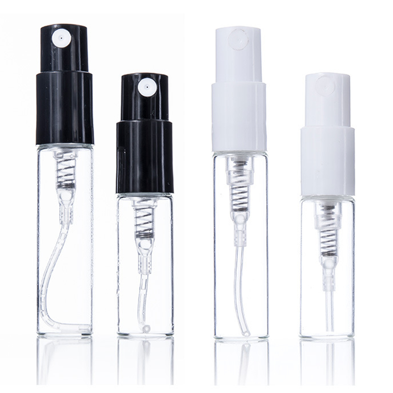 2/3ml 2/3ml Portable Empty Pump Bottles Cosmetics Glass Perfume Spray Bottle Travel Sample Containers Refillable Lotion Sub-bottling