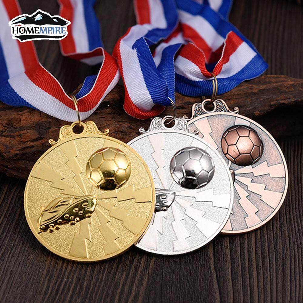 Homempire Football Game Medal Winner Award Golden Silver Copper Souvenir Medals Soccer Sports Competition Trophy Commemorative Medal
