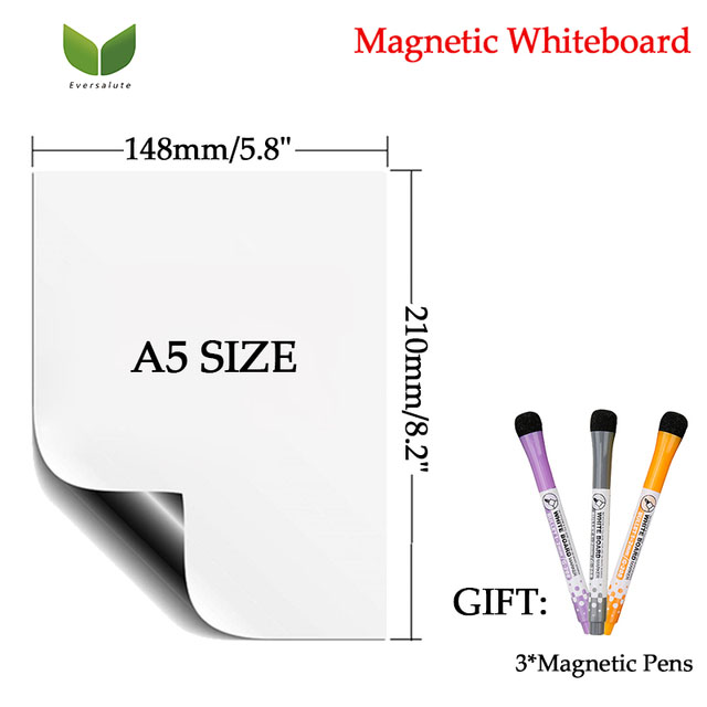 A2 A3 A4 A5 Size Magnetic Calendar For Fridge Dry Erase Magnetic Whiteboard Writing Teaching Practice White Board Fridge Magnet Stickers Family Kitchen Home Note Board