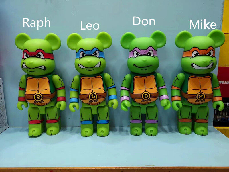 Bearbrick Đồ Chơi Ghép Hình Gấu Chiaki Qianqiu Gấu Bạo Lực Thỏ Vàng Làm Bằng Tay Mô Hình Có Thể Di Chuyển 400%