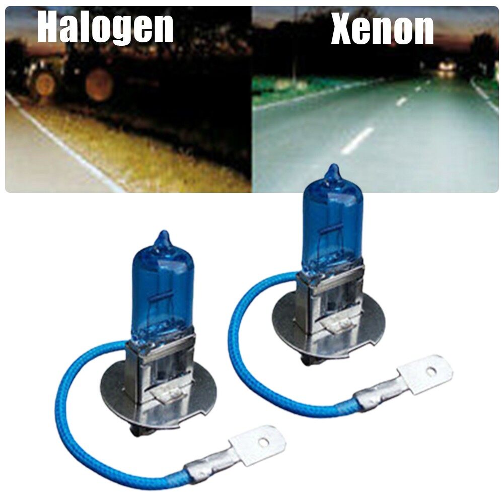 MileAuto 2 Chiếc Đèn Xenon LED H3 Đèn Pha Halogen 100W 12V Màu Trắng Đèn Sương Mù 453 Bóng Đèn Xe Hơi