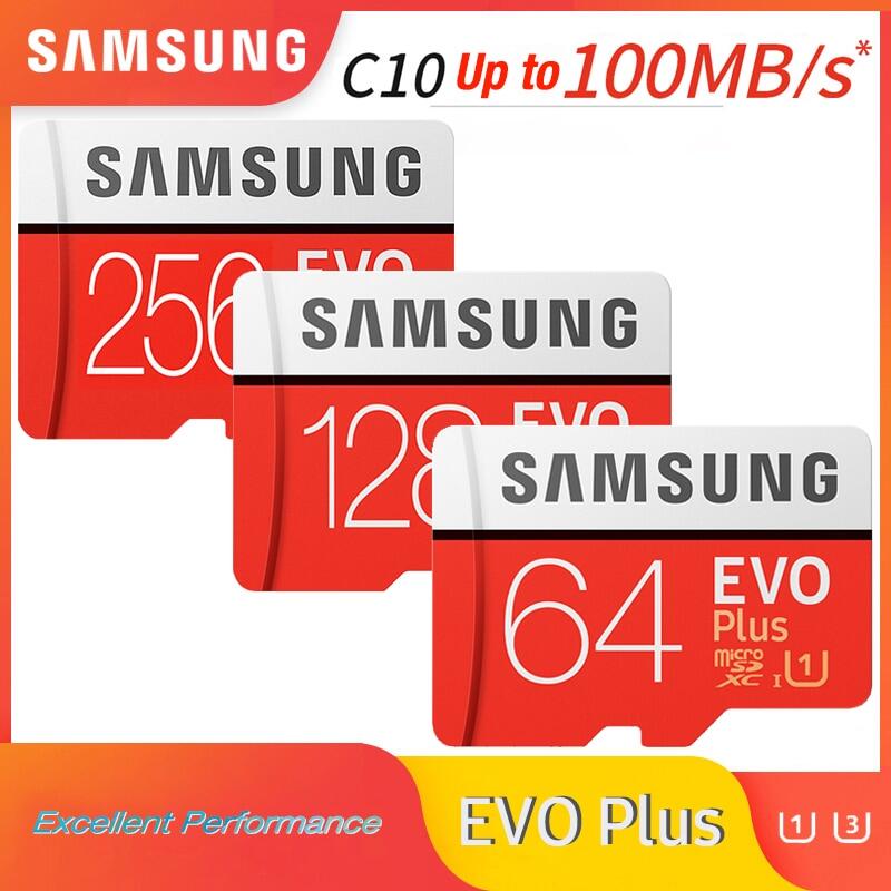 ♥Hàng Có Sẵn + Miễn Phí + COD♥Thẻ Nhớ Microsd SAMSUNG 256G 128GB 64GB 32GB Lên Đến 60 MB/giây Class10 U3/U1 EVOPlus Thẻ Nhớ Micro Sd Thẻ Nhớ Cartao De Memoria