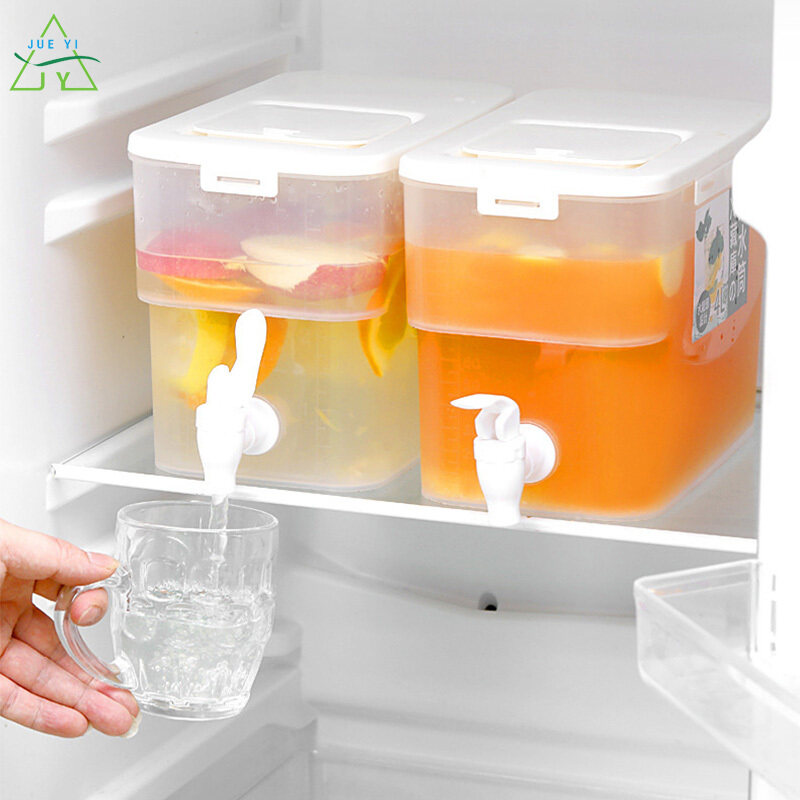 Chai nước lạnh tủ lạnh KS có vòi, xô đồ uống lạnh nước ép gia đình