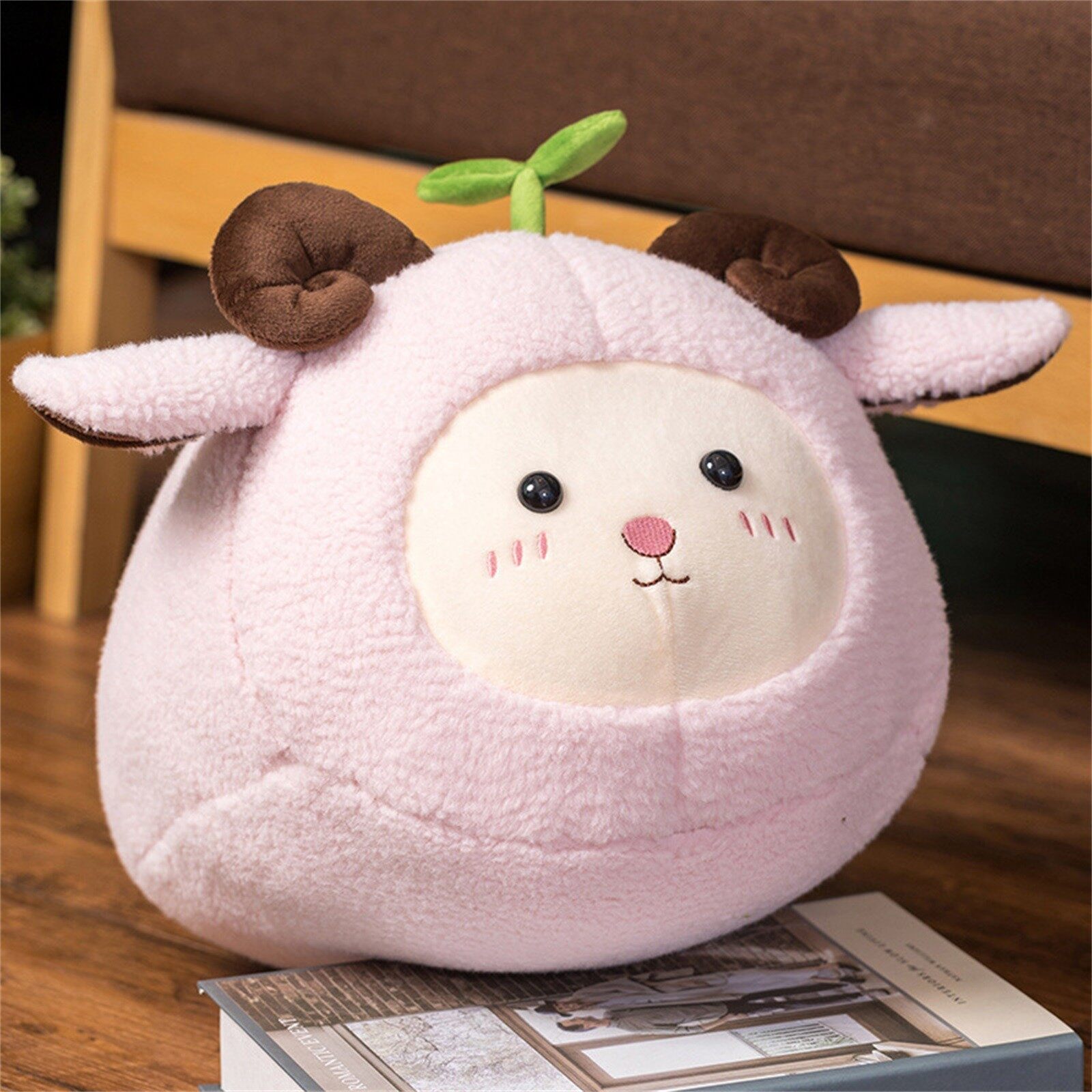 large plush lamb