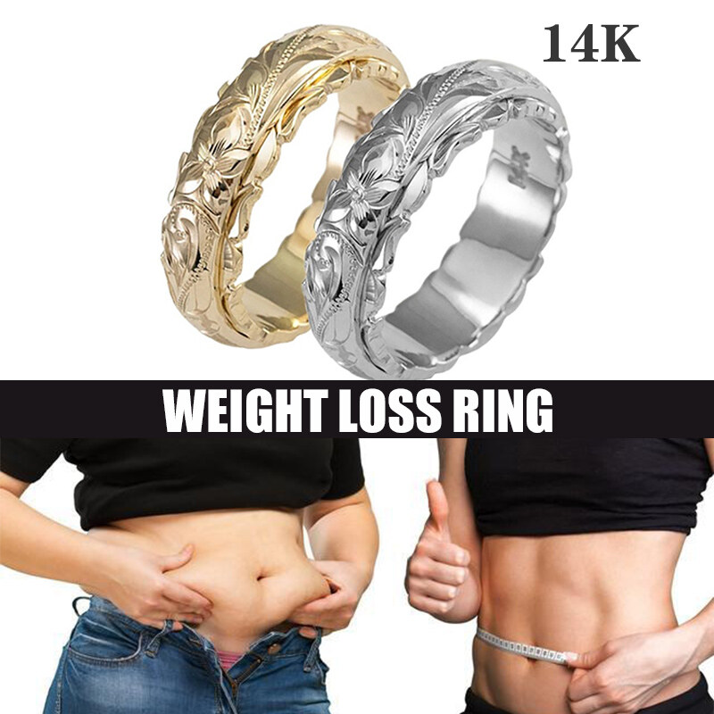Vòng Giảm Cân Mạ Vàng 14 K Thời Trang Nữ Treo Chạm Khắc Hoa Hồng Vòng Hoa Năng Lượng Từ Xoắn Vòng Sức Khỏe