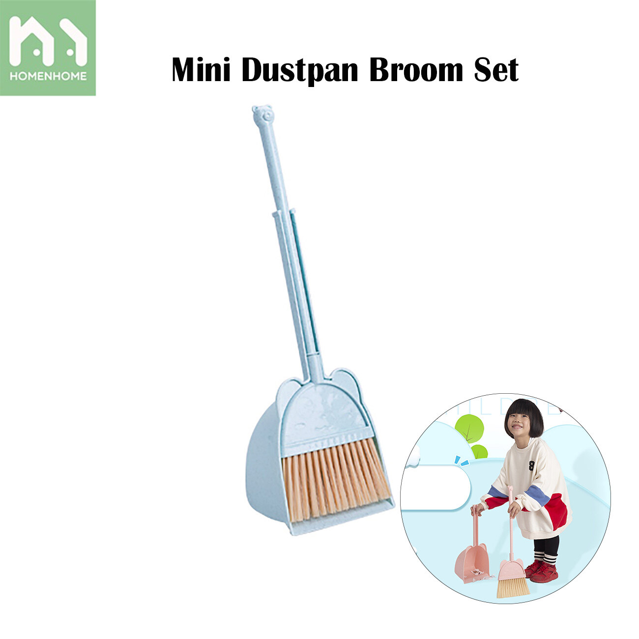 Bộ Chổi Mini Homenhome Chổi Quét Dọn Trẻ Em Kết Hợp