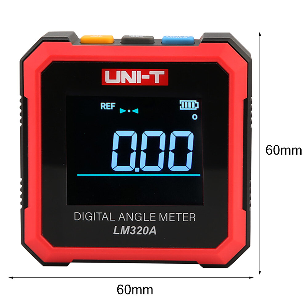 Hotax uni-t đồng hồ đo góc điện tử lm320b thước đo góc kỹ thuật số máy đo độ nghiêng từ tính dụng cụ đo góc xiên 360 độ thông dụng
