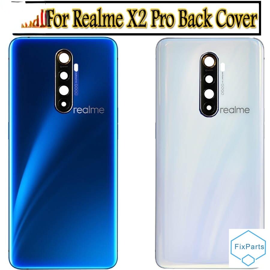 Pin ban đầu bìa cho realme x2 pro cover quay lại thay thế cho oppo realme realme x2 pro cover quay lại vỏ pin