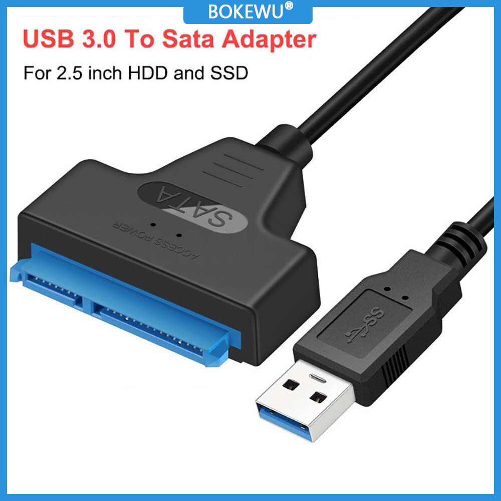 Bokewu cáp usb sata 3 bộ chuyển đổi sata sang usb 3.0 6 gbps hỗ trợ ổ cứng ssd gắn ngoài 2.5inch ổ cứng 22 chân sata iii a25