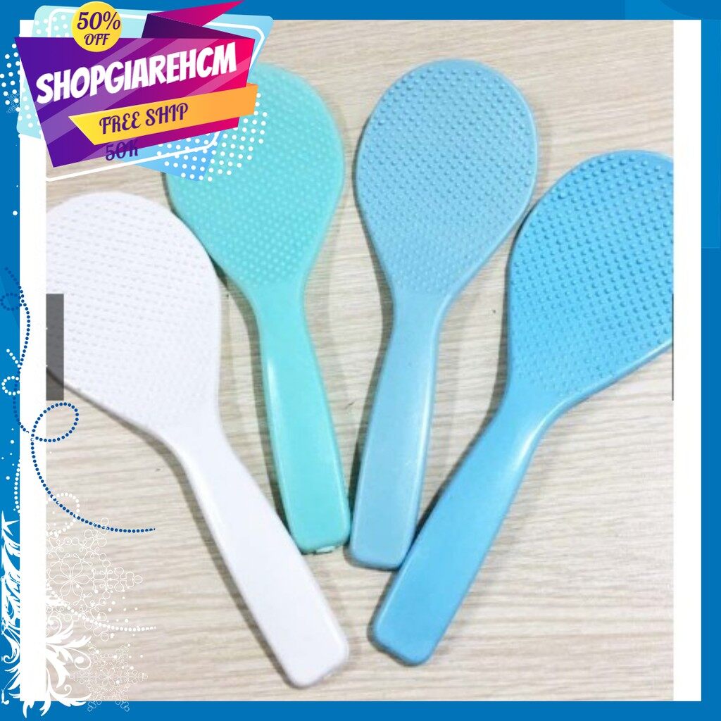 Set 2 Vá múc cơm nhựa bi